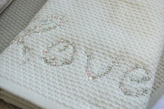 Набір рушників з вишивкою Pupilla 50 х 90 см Milan Love | Зображення 3