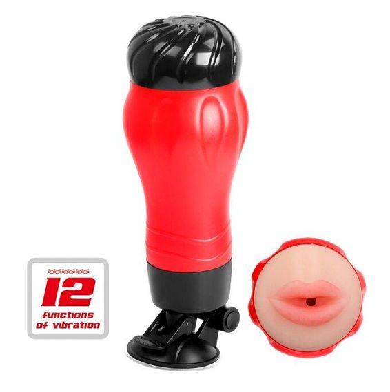 Мастурбатор ротик з вібрацією CRAZY Bull-Flora, BM-00900T47Z-2 Sex Aura | Зображення 1