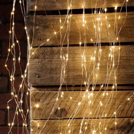 Світлодіодна гірлянда кінський хвіст 500 LED 20 ниток Warm White, новорічна гірлянда пучок знижка | Зображення 1