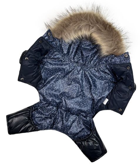 Зимовий комбінезон лакований синiй A-73 | Зображення 3