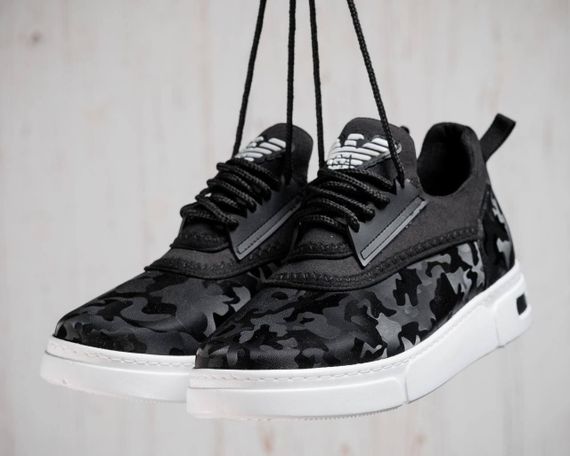 Кросівки Emporio Armani EA7 Exchange Camo Black/White | Зображення 7