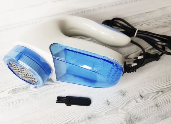 Машинка для стрижки катишків, видалення катишек від мережі Lint Remover 5880 Біло-синя | Зображення 2