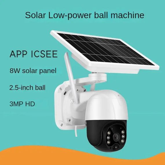 Вулична камера відеоспостереження з сонячною панеллю WIFI Solar Camera ICSEE 3MP оригінал FHD-Contains SIX 18650 batteries 12 (MER-15335_2532) | Зображення 4