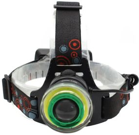 Налобный LED фонарь RB-106 универсальный мощный яркий на голову аккумуляторный для рыбалки T6+COB Zoom