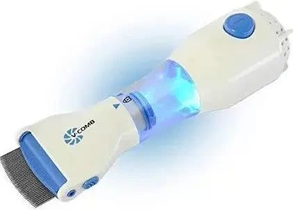 Электрический гребень от вшей с вытяжкой licrtec V-comb | Расческа от вшей | Зображення 3