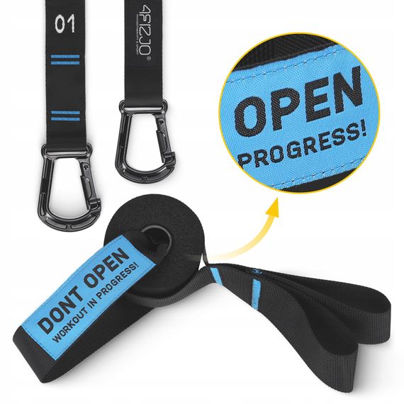 Гімнастичні кільця 4FIZJO дерев'яні, регульовані Black/Blue (P-5905973402743) | Зображення 8