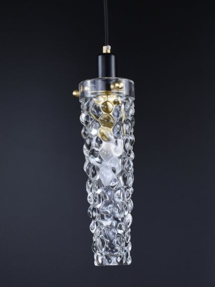 Люстра підвісна на 1 лампочку 26709 Латунь 35-200х10х10 см. | Зображення 3