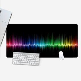 Килимок 300*800 тканинний "Colorful sound waves" з боковою прошивкою, товщина 2 мм, Пакет