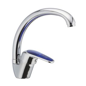 Смеситель для кухни CRON MAGIC 777 синяя ручка (CR0116)