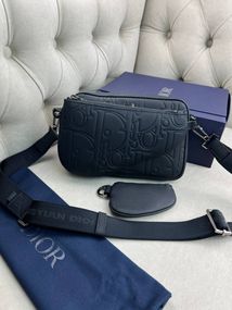 Месенджер Dior Saddle Black чорний c856