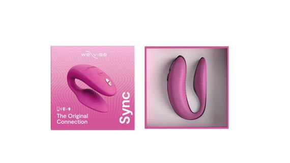 Вібратор для пар We-Vibe SYNC 2 Rose — гнучкий, Bluetooth We-Connect, водонепроникний, магнітна зарядка | Зображення 7