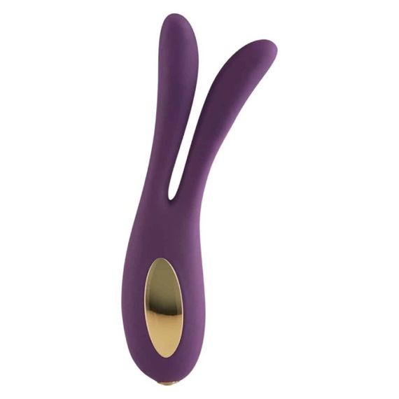 Вібратор з вушками ToyJoy Lovelight Flare Bunny фіолетовий Sex Aura