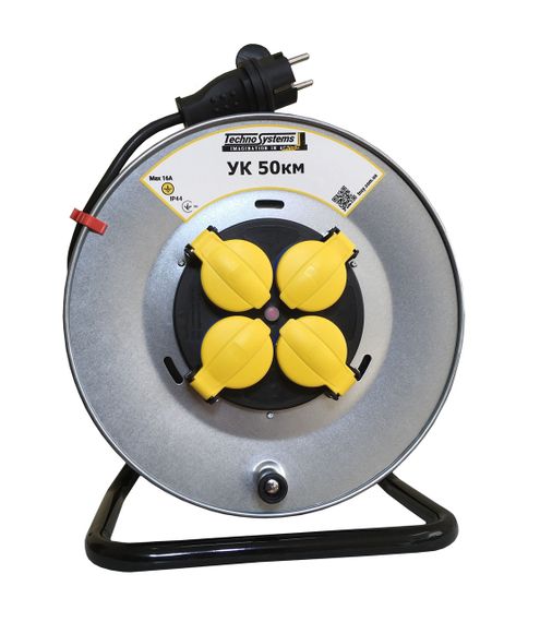 Котушка УК50км IP44 з З/К 4 місця 2Р+PЕ 50м 3х1.5 мм2 ГОСТ з Т/З Ny95506266 | Зображення 1
