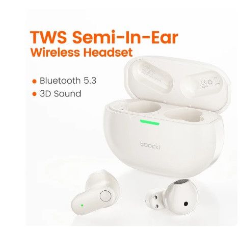 Беспроводные наушники с замечательным звуком Toocki EJ05 Bluetooth 5.3 HIFI Stereo активное шумоподавление