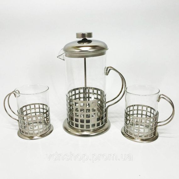 Скляний заварник UNIQUE UN-1155 0.6 л, Красиві заварники для чаю, Френч-прес для ароматного чаю RY-24 | Зображення 8