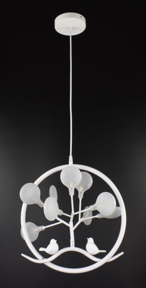 Люстра підвісна на 9 лампочок 26543 Білий 45-110х40х40 см.