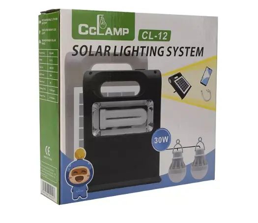 Портативная встроенная солнечная панель Cclamp CL-12, фонарь с дополнительными светодиодными лампами и боковыми лампами | Зображення 2