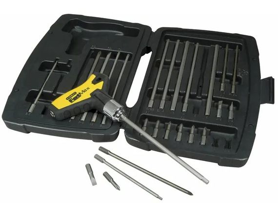 Викрутка Stanley FatMax реверсивна з Т-подібною ручкою в кейсі 25 насадок (0-79-153) | Зображення 1