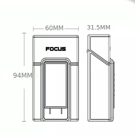 Футляр Кейс С ЮСБ Зажигалкой Под Пачку "Focus" | Зображення 3