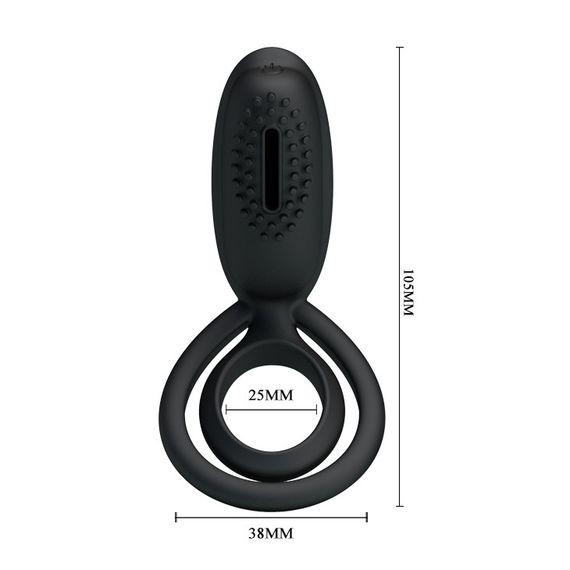 Ерекційне кільце - Pretty Love Esther Penis Ring Black sexstyle | Зображення 5