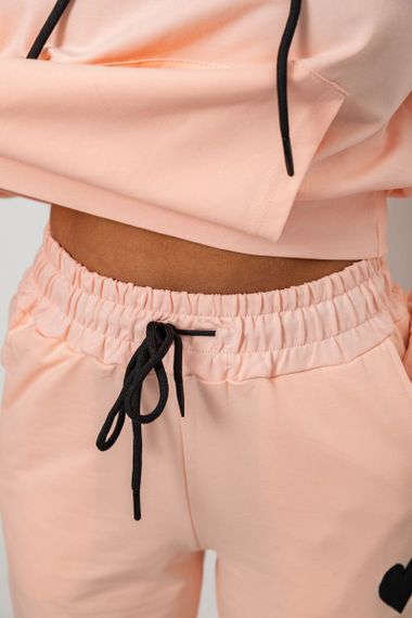 Спортивный костюм женский двухнитка, цвет персиковый, 214R1419-004 | Зображення 10