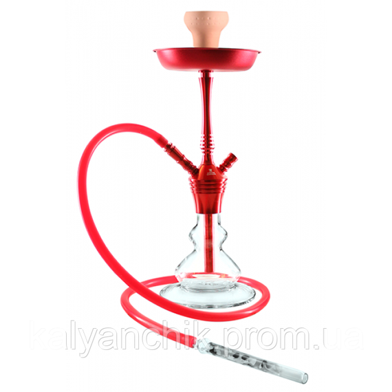 Кальян Kaya ELOX 480 BORO Clear Pyramid Cut Red 2S