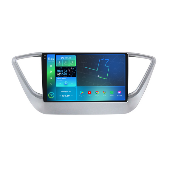 Штатна магнітола Torssen 2K Hyundai Accent 2017+  FL9 4+64Gb 4G Carplay DSP | Зображення 1