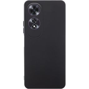 Чохол TPU GETMAN Liquid Silk Full Camera для Oppo A60 4G Чорний / Black