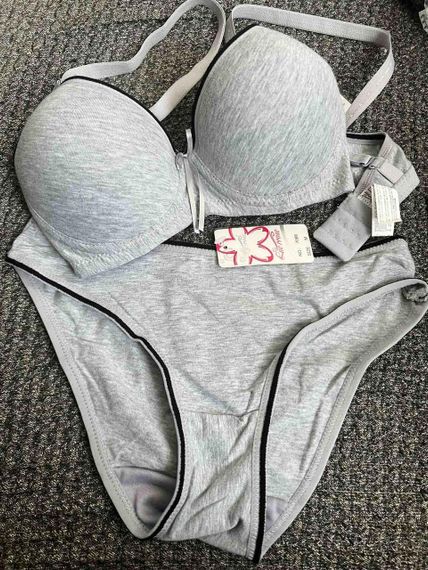 Жіноча білизна, комплект (бюстгальтер і трусики) LUE RROSE, сірий, розміри | Зображення 5