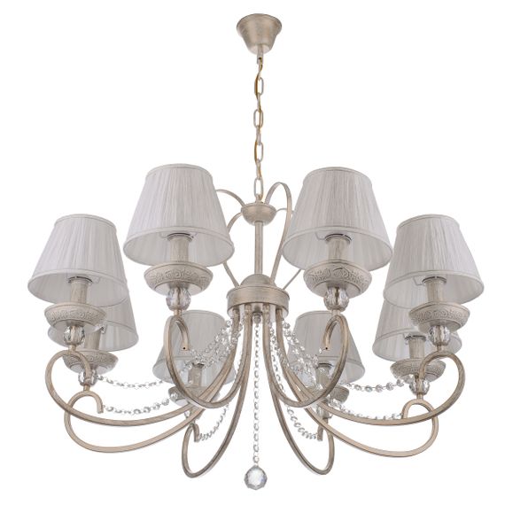 Люстра подвесная с абажуром E14 WH (BCL-729S/8)