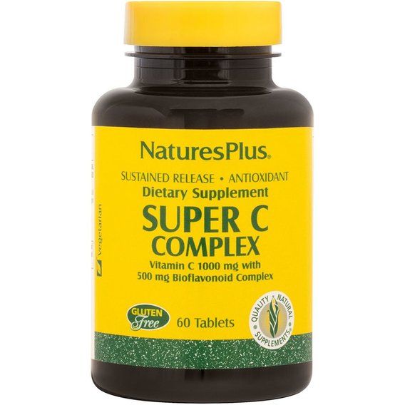 Витамин C Nature's Plus Super C Complex, 1000/500 mg 60 Tabs NTP2479