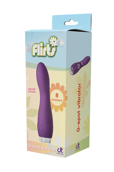 Вібратор для точки G інтимний масажер Dream Toys FLIRTS G-SPOT VIBRATOR — силіконовий, 8 режимів, 17 см | Зображення 7