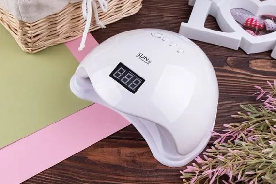 Светодиодная лампа для маникюра SUN 5 48W с дисплеем и сенсором, UV лампа | Зображення 5