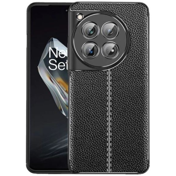 Противоударний чохол AutoFocus Leather OnePlus 12 чорний