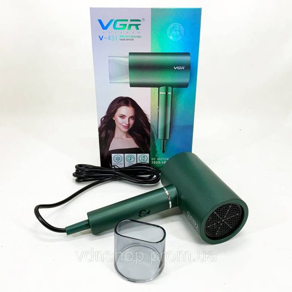 Фен для різних типів волосся VGR, Фен з потужним мотором з холодним повітрям для укладання CL-51 | Зображення 2