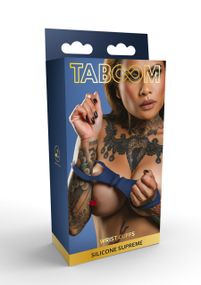 Силиконовые наручники на запястья Taboom Silicone Supreme, синий sexstyle
