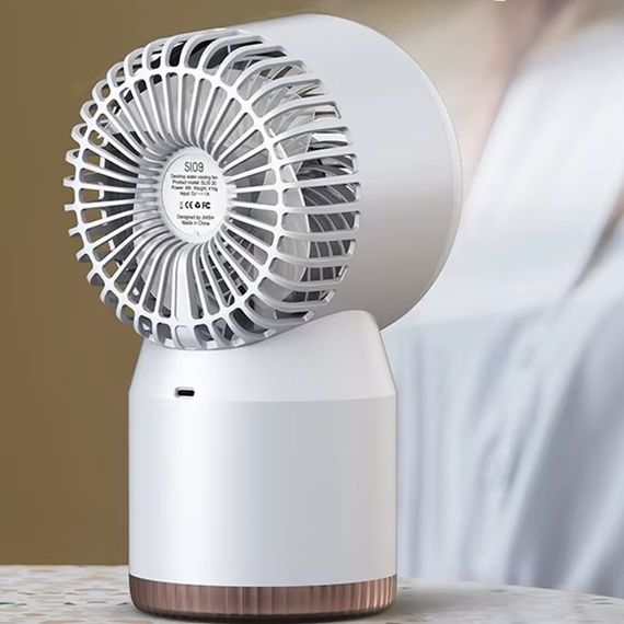 Настольный вентилятор SL09 с водяным охлаждением 3600 mAh White | Зображення 1