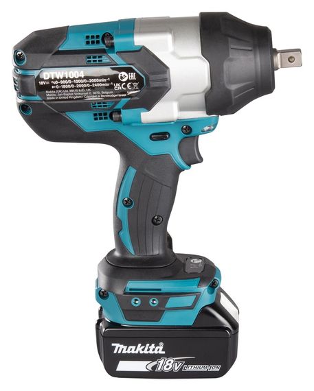 Гайкокрут акумуляторний Makita DTW1004XVZ (1050 Нм, 1/2", LXT, без акумуляторів та зарядного пристрою) | Зображення 3