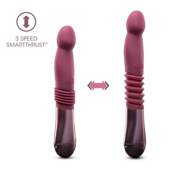 Пульсатор для точки G Blush Temptasia – Trixie Thrusting Dildo – Wine Red, 3 скорости sexstyle | Зображення 3