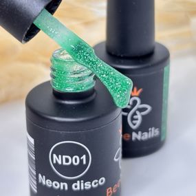 Світловідбивний гель-лак Bee Nails Neon Disco №01 8мл