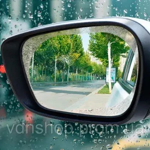 Пленка на зеркало антидождь 2 шт Anti Fog 95*95 мм | Зображення 7