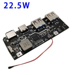 Модуль для Powerbank с быстрой зарядкой QC4.0 QC3.0 с двумя USB, 5В, 22,5W