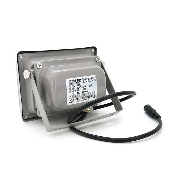 Прожектор спрямований з сутінковим датчиком YOSO 12V 8W, 6LED, IP66, кут огляду 60 °,робоча відстань до 30м, 113*84*86мм, BOX | Зображення 2