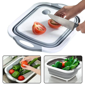 Складна обробна дошка 3 в 1 для миття та різання овочів