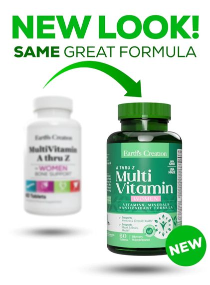 Мультивітаміни для жінок Earth's Creation Multivitamin for Women 60 таблеток | Зображення 1
