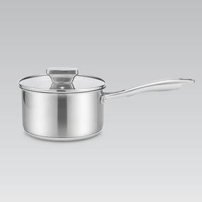 Ковш кухонный Maestro MR-3521-16S, 1.7 л, 16 см, из нержавеющей стали с крышкой, для всех типов плит
