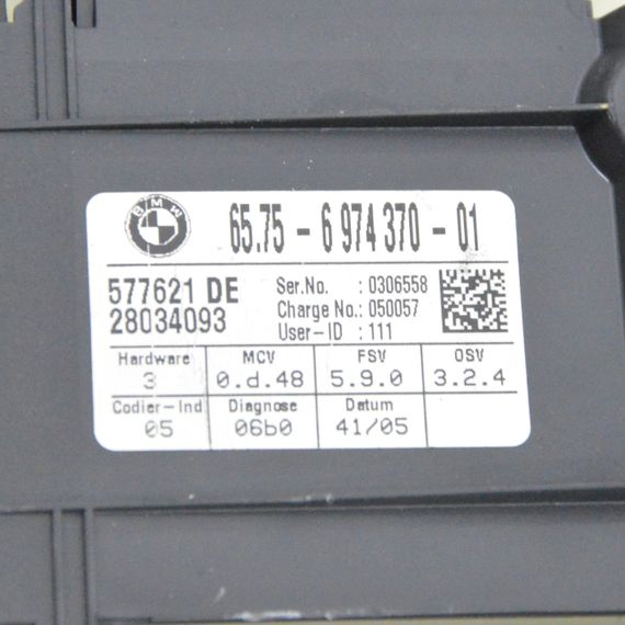 Датчик сигналізації BMW E60 E61 2003-2010 Модуль блок сигналізації БМВ е60 65756974370 6974370 | Зображення 2