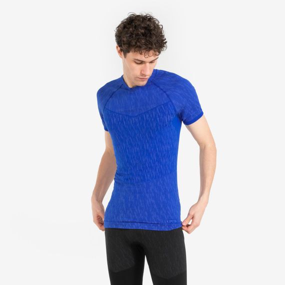 Термофутболка Keepdry для дорослих з короткими рукавами синя індиго - 2XL.