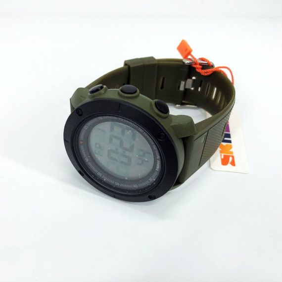 Годинник наручний чоловічий SKMEI 2122AGWT ARMY GREEN-WHITE, армійський годинник протиударний. Колір: зелений | Зображення 5