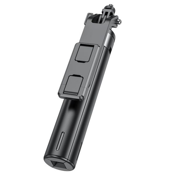 Селфі-монопод HOCO K21 Stream aluminum alloy live broadcast holder Black | Зображення 7